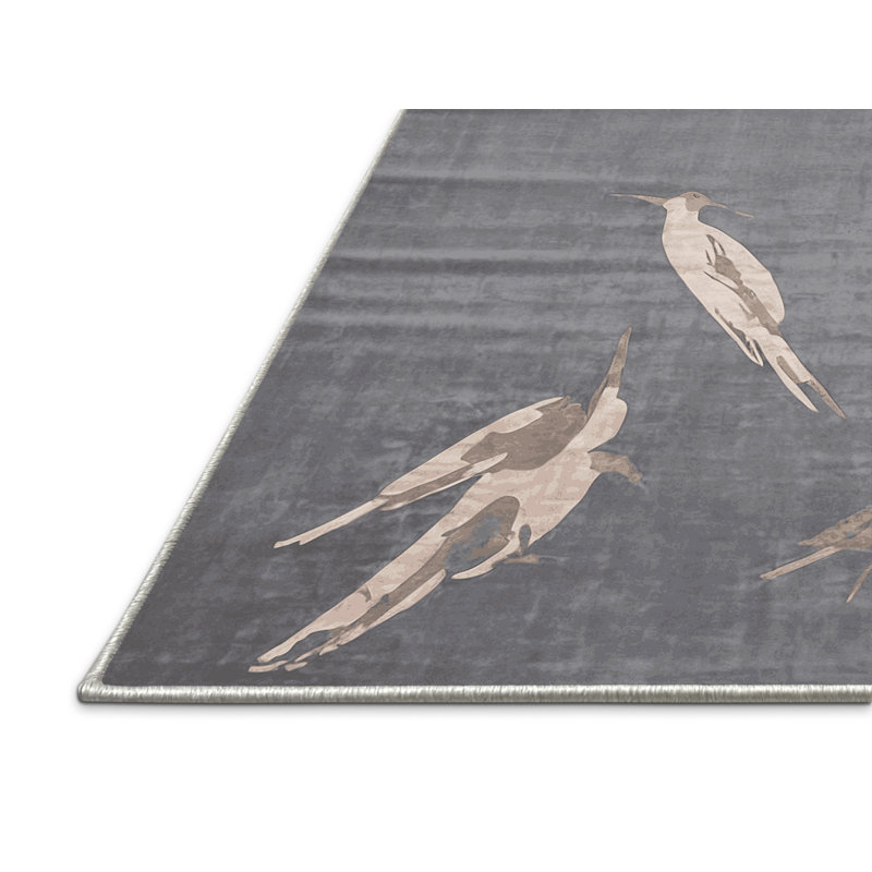 Tapis blanc soyeux et moelleux, Rectangle 6 pi x 9 pi