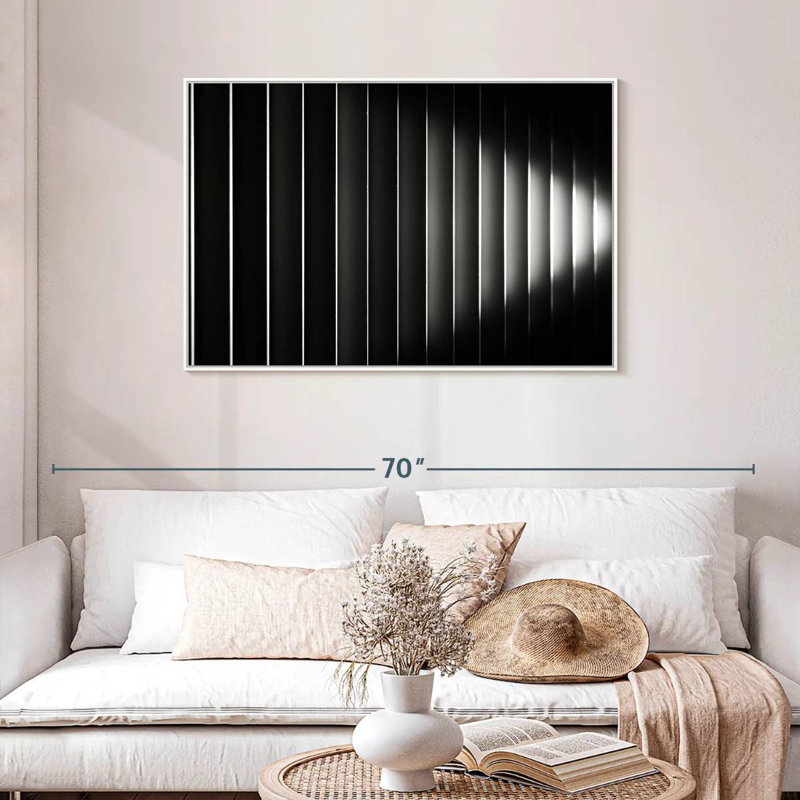 Bublitz Blinds, Floating Frame White, 43" X 29"