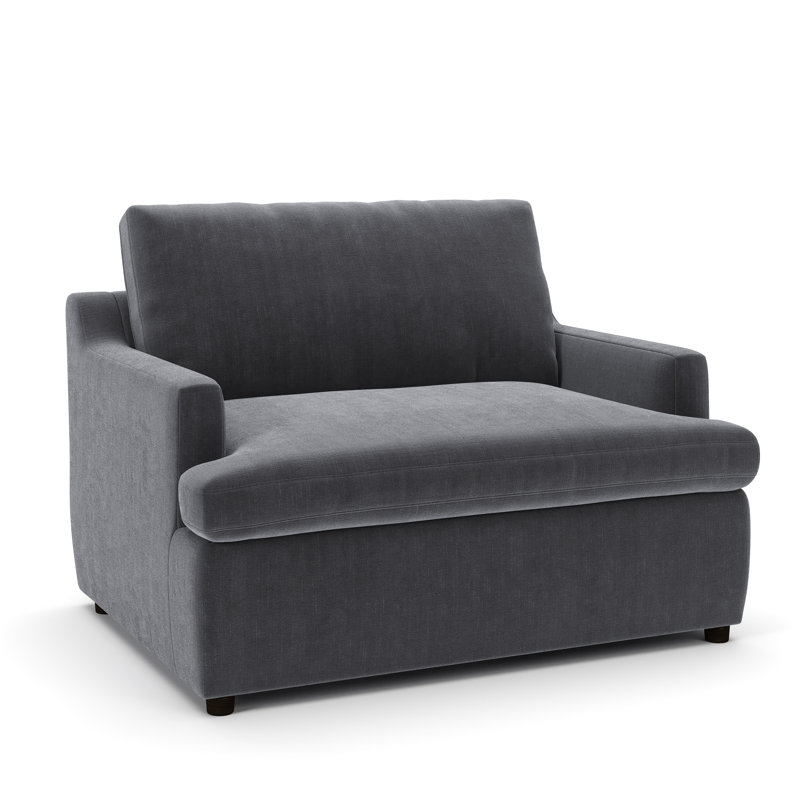 Chaise et demi Essex, Chenille Andrew Slate Performance
