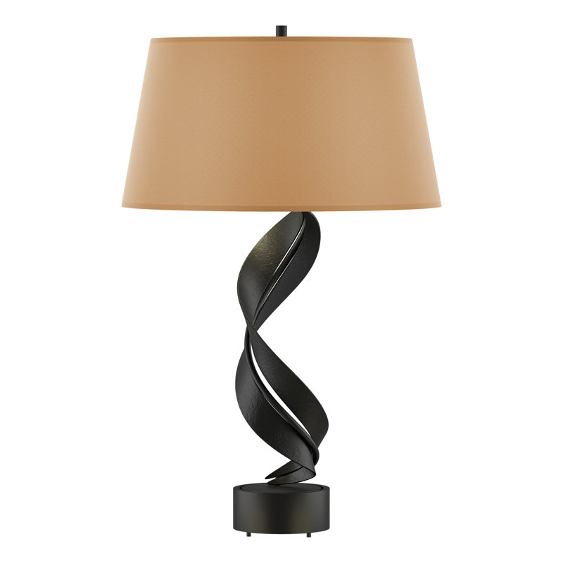 Folio 25.1" Table Lamp, Flax, Black