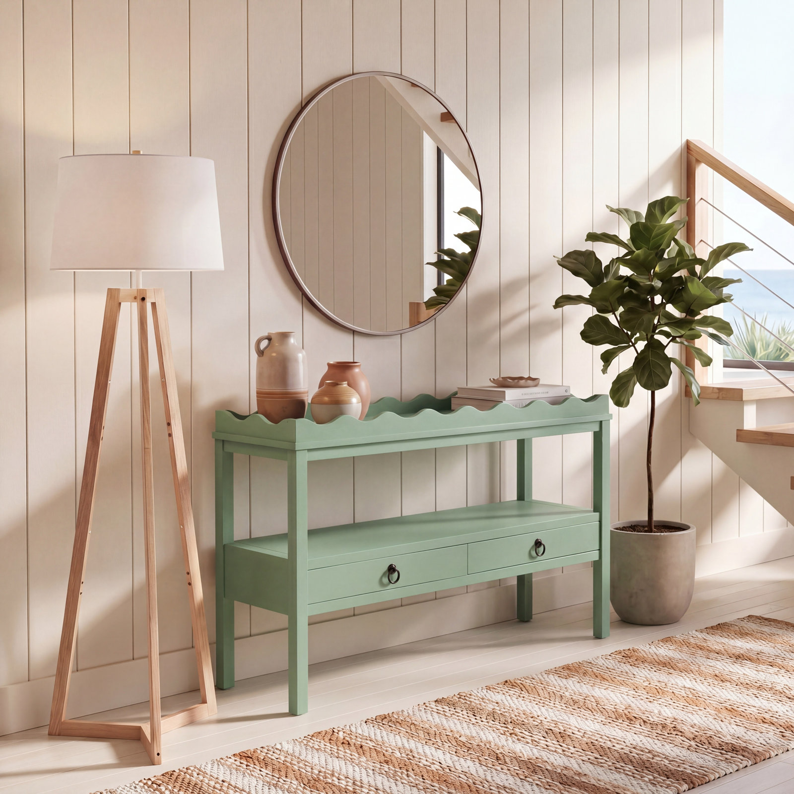 Gwenlyn 35" Console Table, Sage