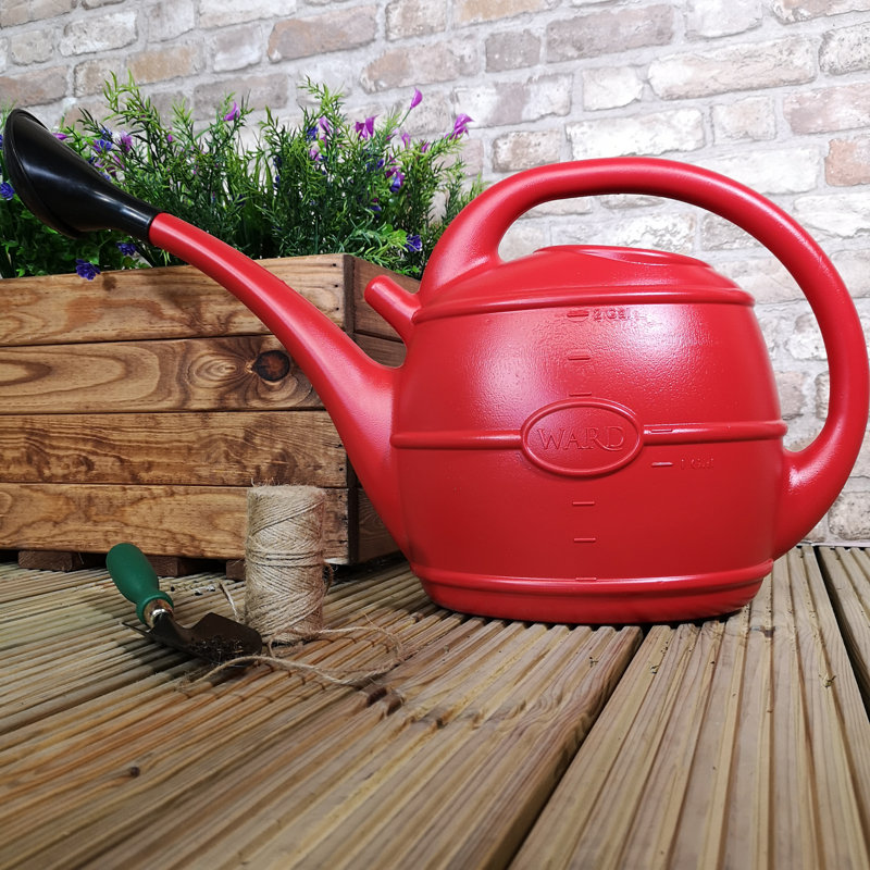 Caziyah Watering Can, Red, 50cm H x 30cm W x 20cm D