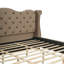 Lit plateforme tapissier Garrison Modern