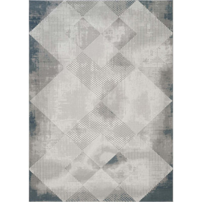 Geometrix Modern Area Rug With 3D Illusion, Durable And Stain-Resistant For High-Traffic Areas