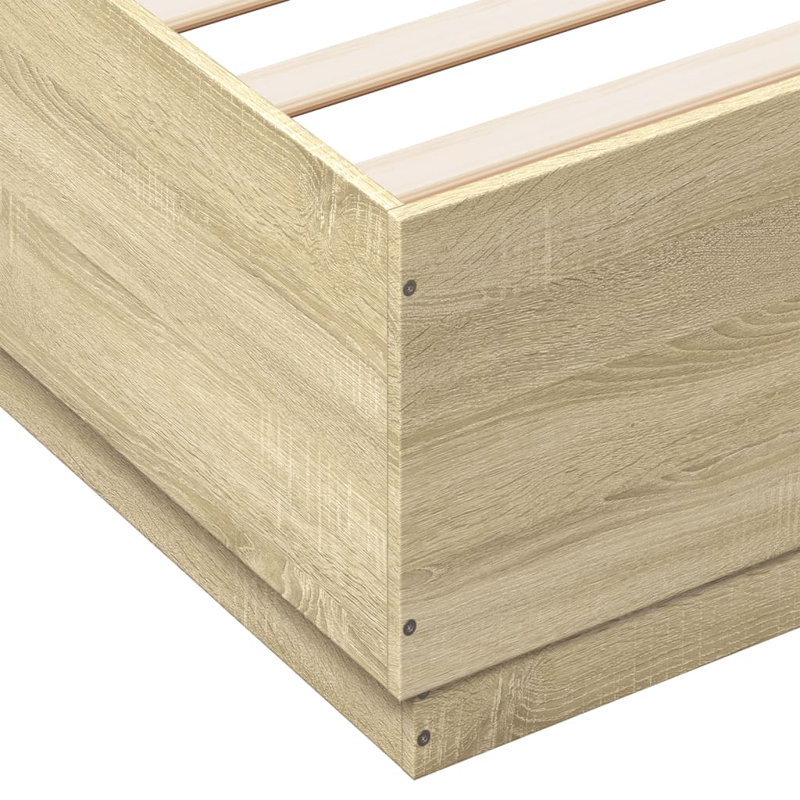 Noar Bed, King ( 150 x 200 cm), Sonoma Oak
