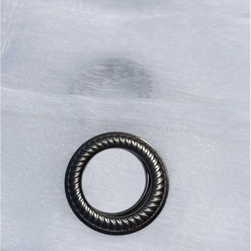 Ensemble de rideaux blancs transparents avec œillets - 90 po de long (2 panneaux)