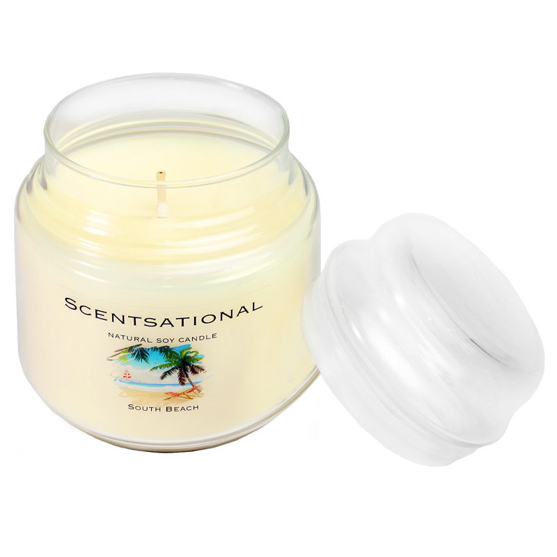 Bougie au soja naturel, South Beach
