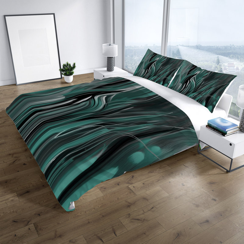 Abstract Duvet Cover, King Duvet Cover + 2 King Shams