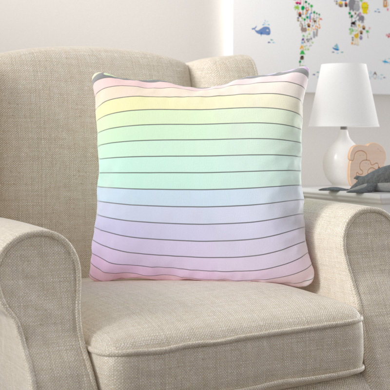 Rhem Outdoor Reversible Throw Pillow, Microsuede, Indoor