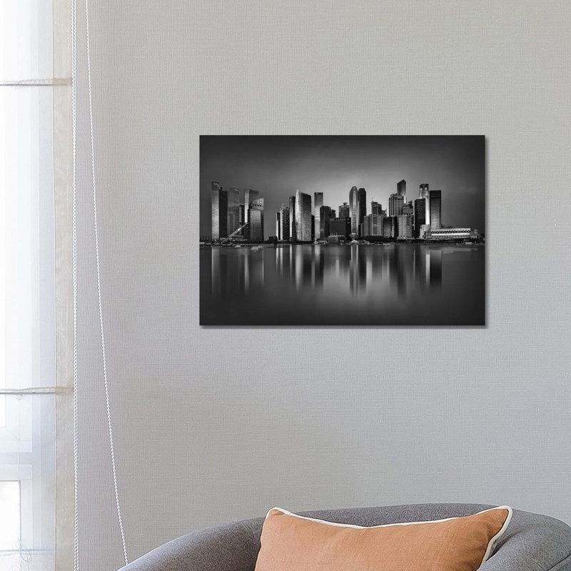 Marina Skyline by Ahmed Thabet - Wrapped Canvas Print, 66.04 cm H x 45.72 cm W