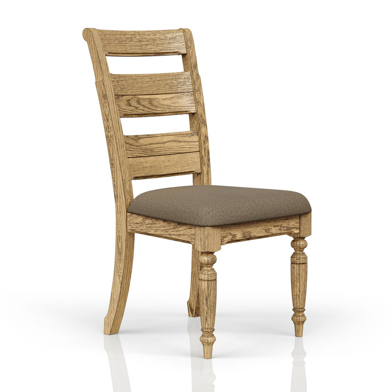 Chaise d'appoint à dossier échelle - Caramel (ensemble de 2), Caramel