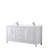 Daria 72'' Double Bathroom Vanity with Carrara Marble Top-40066174-61132188-61132183