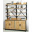 Minimalist Farmhouse Tall Bookcase with X-Brace Frame-940662552