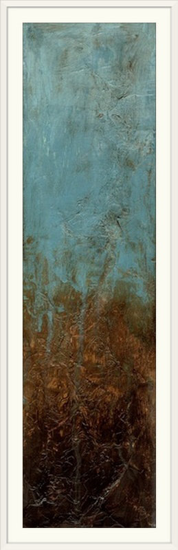 Cuivre oxydé iii-par jennifer goldberger, impression, H 56 po x l 20 po x P 1 po, Cadre blanc