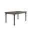 Table de salle à manger rectangulaire de 150 cm (59 po) de style transitionnel, bois gris vieilli, design rustique, 6 places, quatre pieds, assemblage requis.