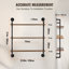 3 Piece Square Wood Floating Shelf