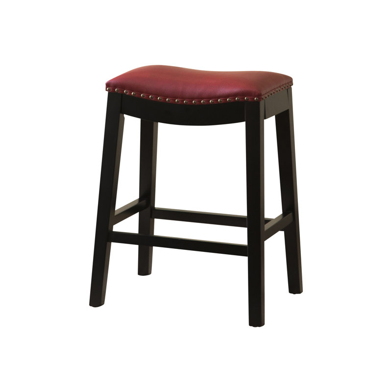 Tabouret de bar Oglethorpe, Rouge, Tabouret de comptoir (assise de 26 po de hauteur)