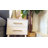 Modern Wooden 2-Drawer Nightstand with Metal Handles and Tapered Legs-849521673
