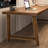 Walnut Rectangular Solid Wood Writing desk-1969405321