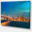 «San Francisco Skyline at Night Cityscape», reproduction de photo sur toile tendue-18298387-33230337