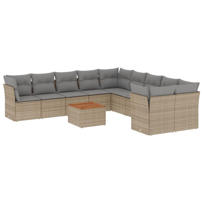  Ensemble de canapé de jardin beige