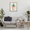  «Cactus & Succulent Vase», art mural encadré sur toile flottante par Carol Robinson