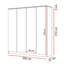 4 Door Manufactured Wood Wardrobe