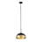 Beabrun 1 - Light Black/Gold Dome Pendant