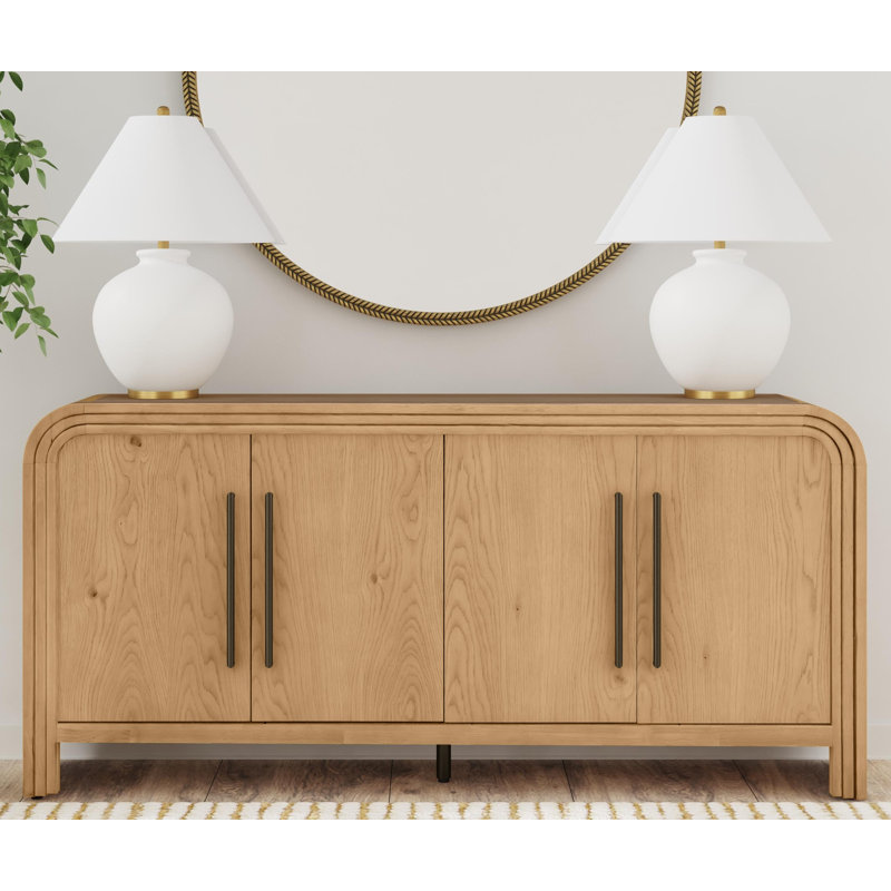 Brinley 72" Solid Wood Four-Door Cabinet