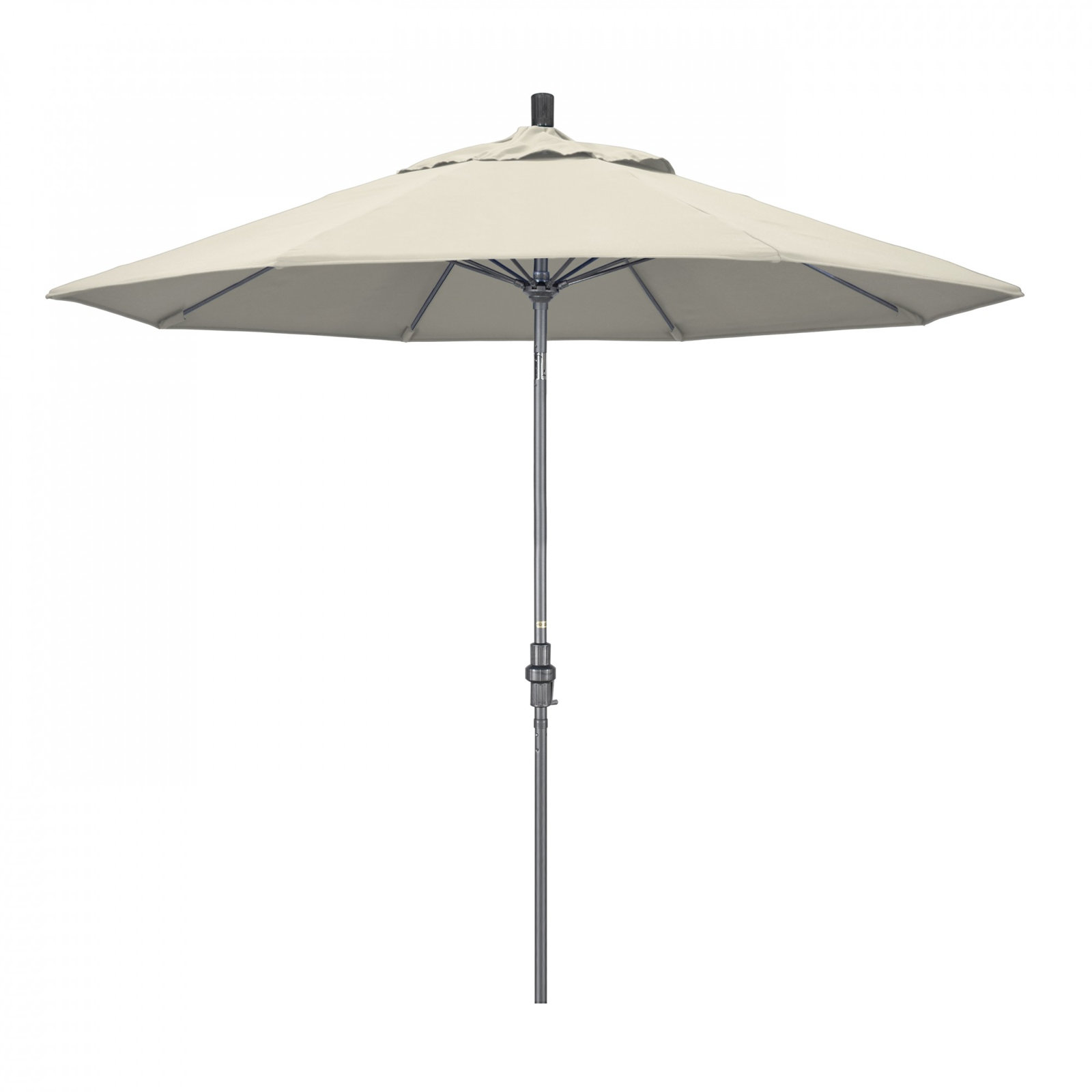 Hemenway 9' Umbrella, Antique Beige Performance, Hammertone Gray