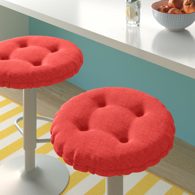 Non-Slip Solid Barstool Seat Cushion, 14-Inches Round