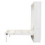 Lit escamotable double avec 2 tiroirs, beige