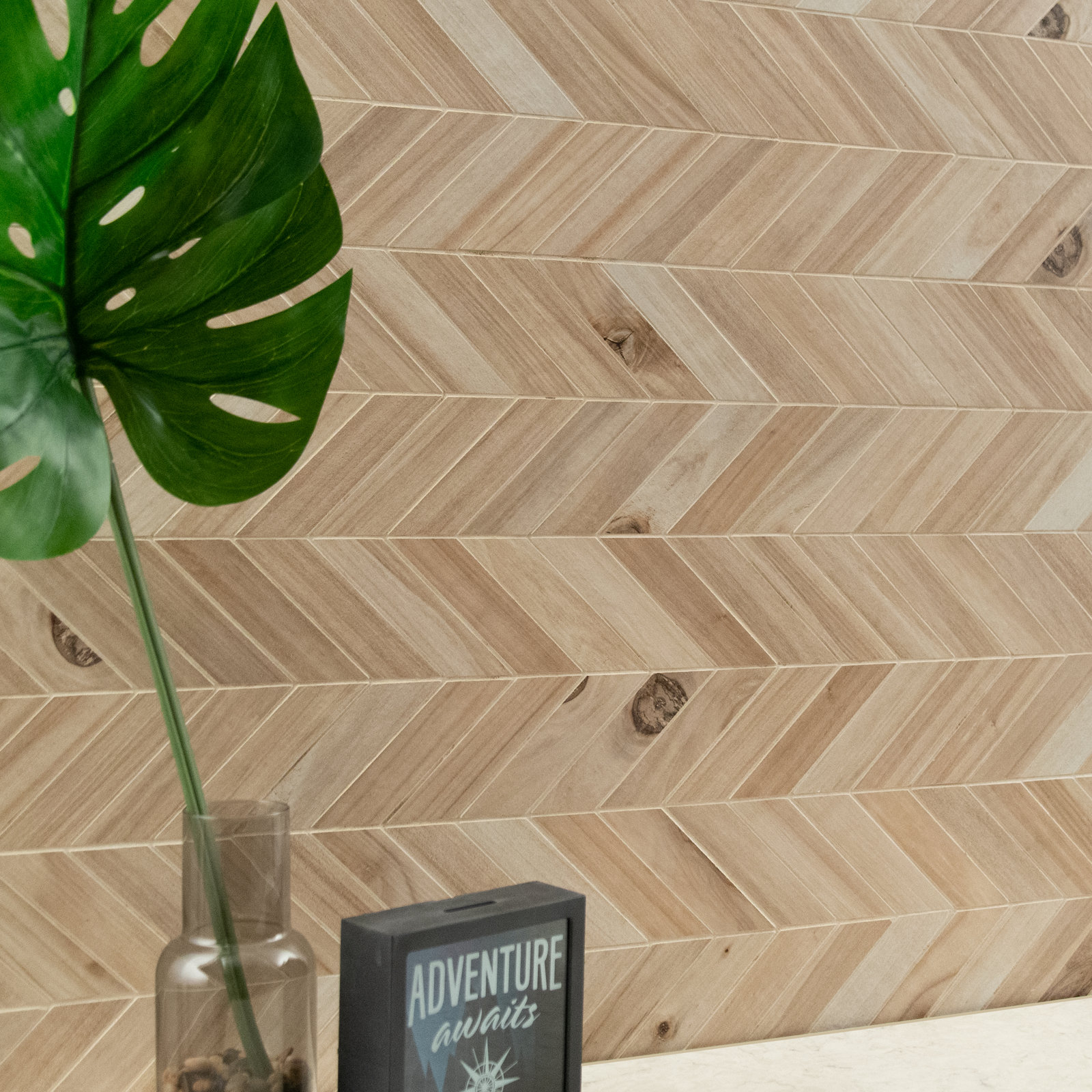 Havenwood 12 in. x 15 in. Matte Porcelain Wood Look Floor and Wall Tile, Beige