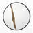 30" Modern Round Decorative Wall Mirror with Gold Accent