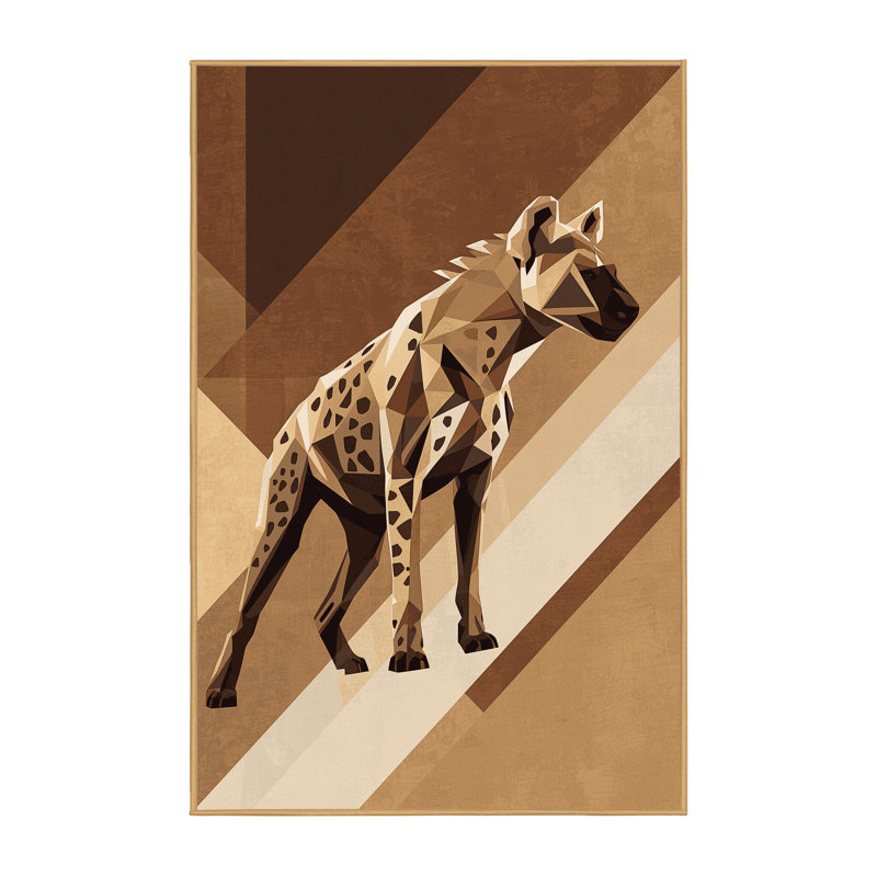 Tapis lavable à la machine Pavli Hyena, 7 x 9