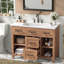 Meuble-lavabo de rangement en bois naturel de 91 cm (36 po)-612140134