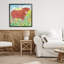 Giclée encadrée «Highland Cow Whimsical Dapples», conception par Clare Tupper-699117051-699117031