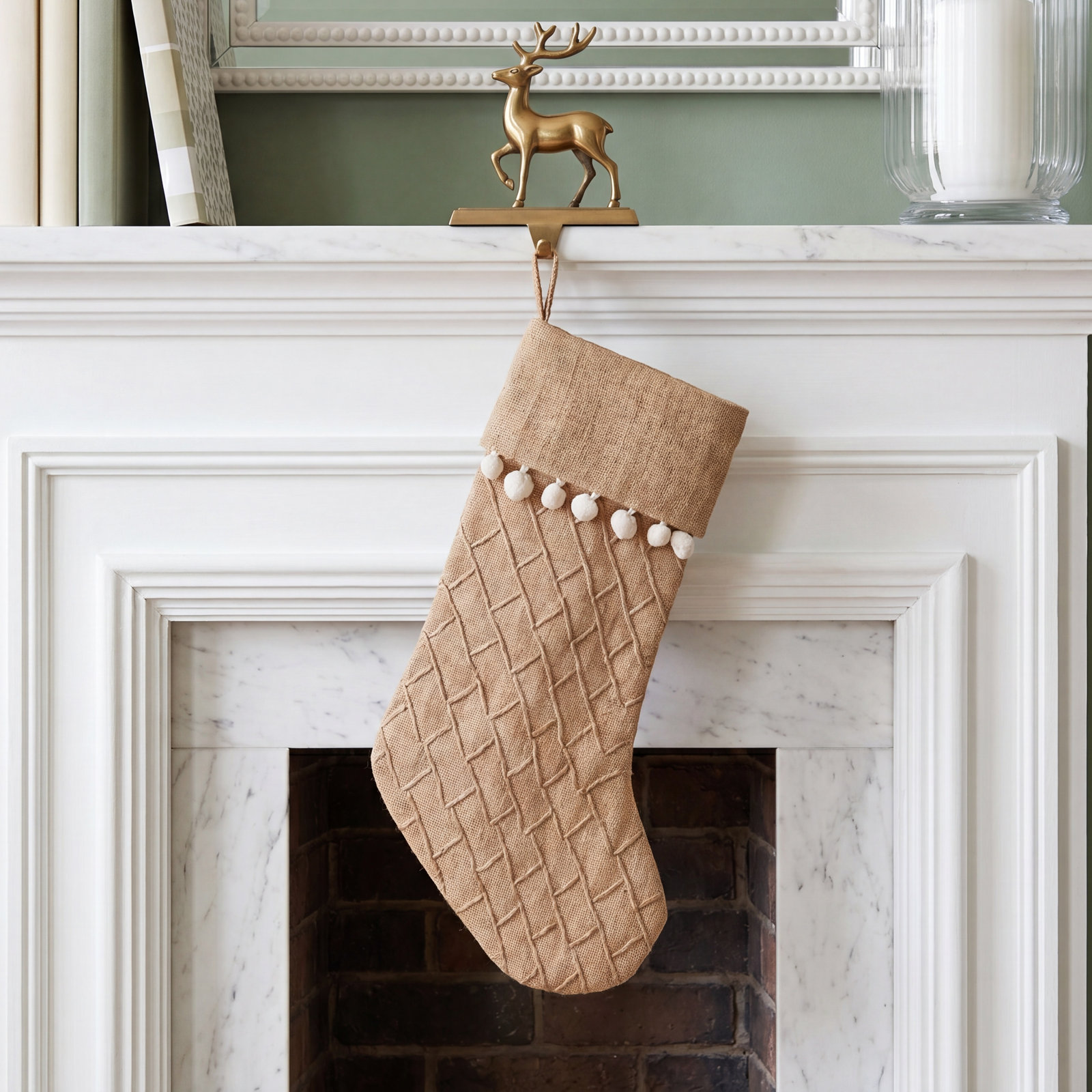 Burlap Stocking
