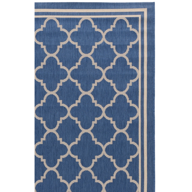 Herefordshire Performance Geometric Indoor/Outdoor Area Rug, Square 6'7"