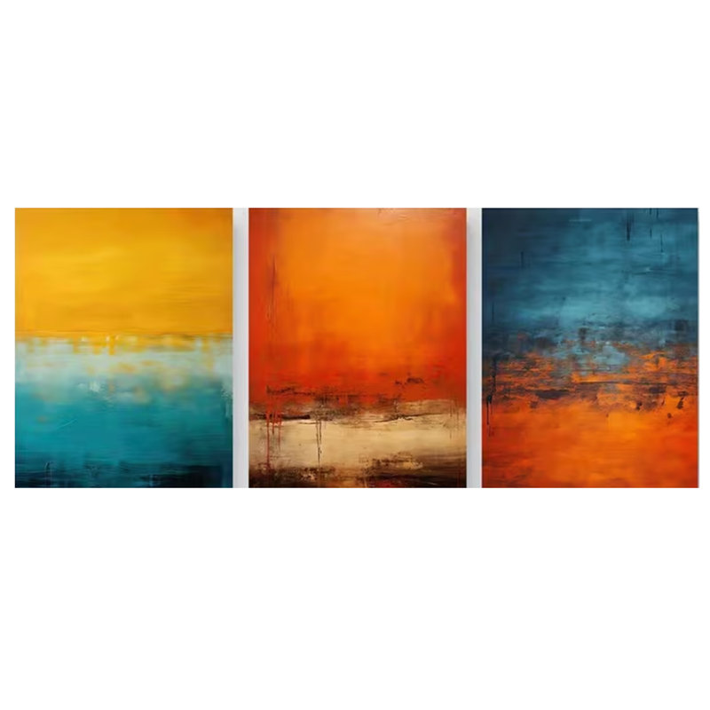 3 Piece Wrapped Canvas Print, 40 cm H x 30 cm W