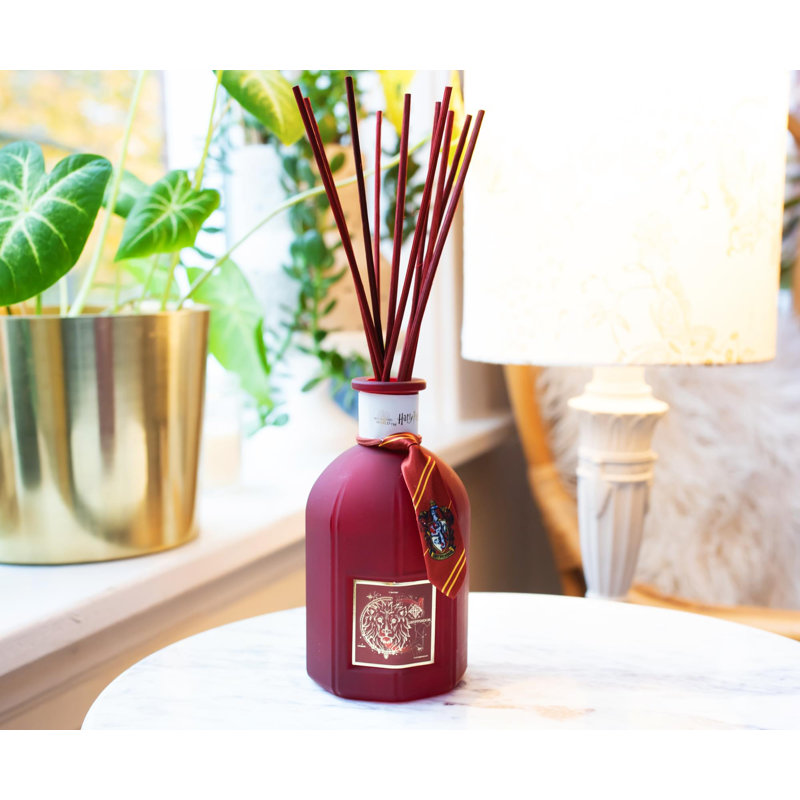 Gryffindor Red Glass Reed Diffuser with Cinnamon Scent