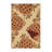 Machine Washable Kirkwood Pie Apple Cherry Vintage Block Print Rug in Brown – Beige Binding-345671805