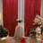 2pcs 24W*96H Inch Screen Curtain Starry Sky Sequins Wear Rod Curtain, Used For Wedding Background Wall Stage Mending Gauze Curtain Wedding Decoration Scene Layout Large Size 125*243cm Red/Gold-585094423-585094416