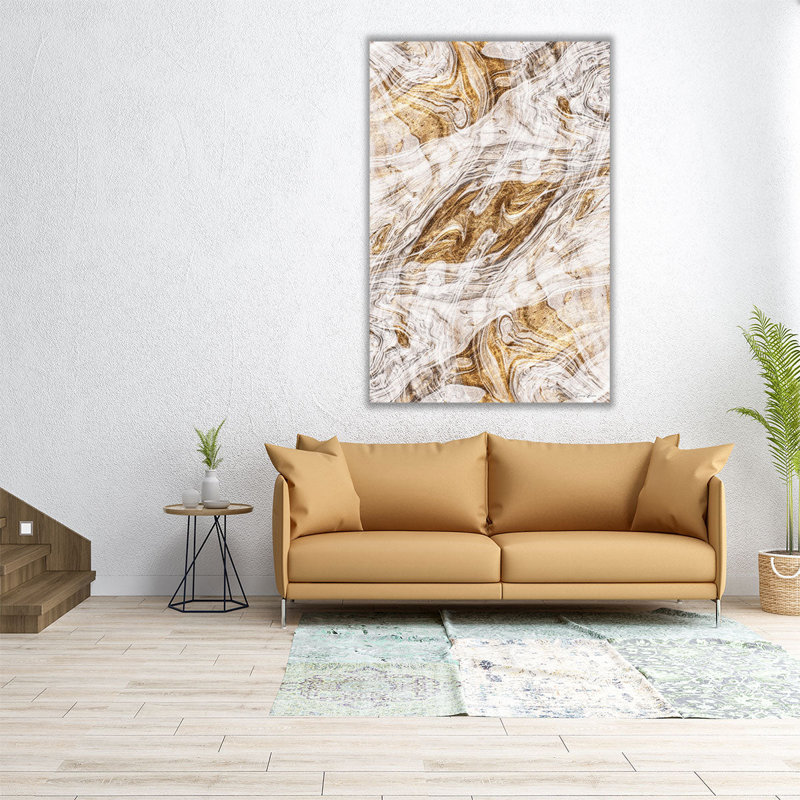 Organic Pour 2 - reproduction d'art sur toile, H 48 po x l 32 po
