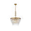 Lustre unique à 5 lumières avec accents en cristal Beno-1402445327