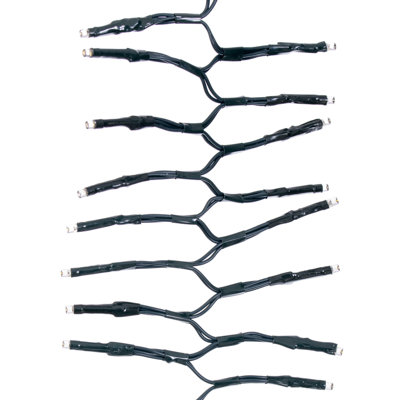 960Lt LED WW Cluster Icicle Set 10'L Gw