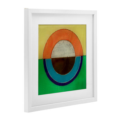 Impression symétrique sous verre Bal encercle le cercle, conception par Matthew Finger