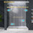 56-60" W x 76" H Double Sliding Frameless Shower Door with 5/16 in. Tempered Glass-101838245