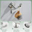 Crochet double pour peignoir en acier inoxydable-63808227