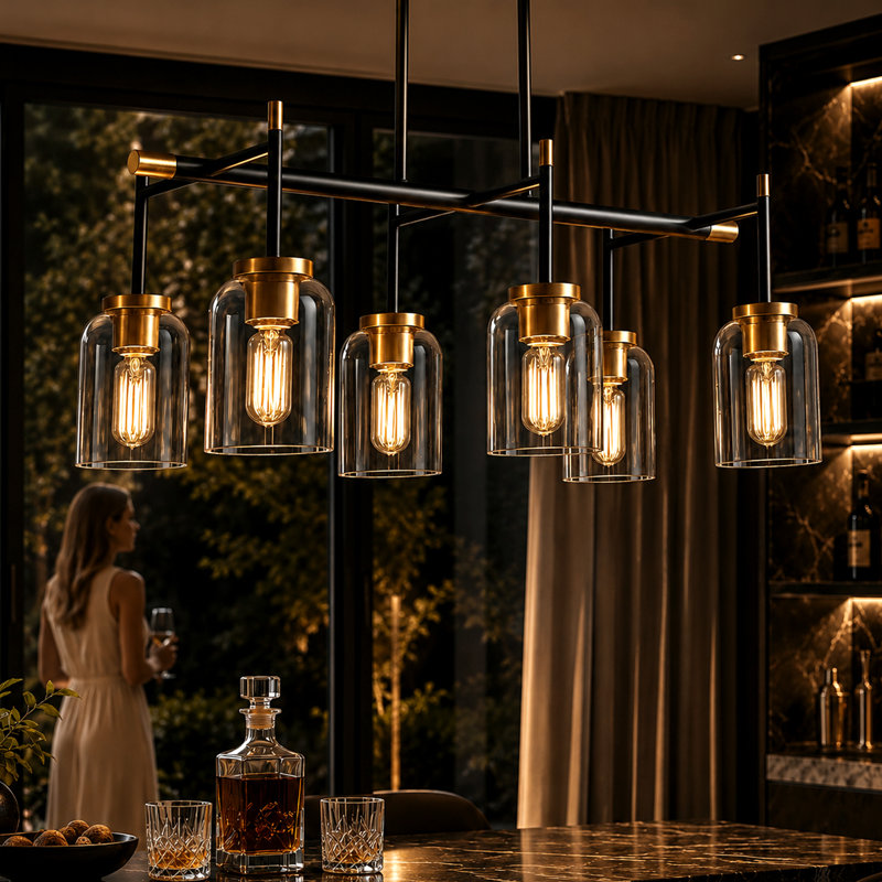 Lustre 6 lumières Modern Farmhouse